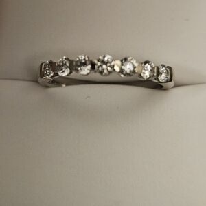White Gold and Diamond Band